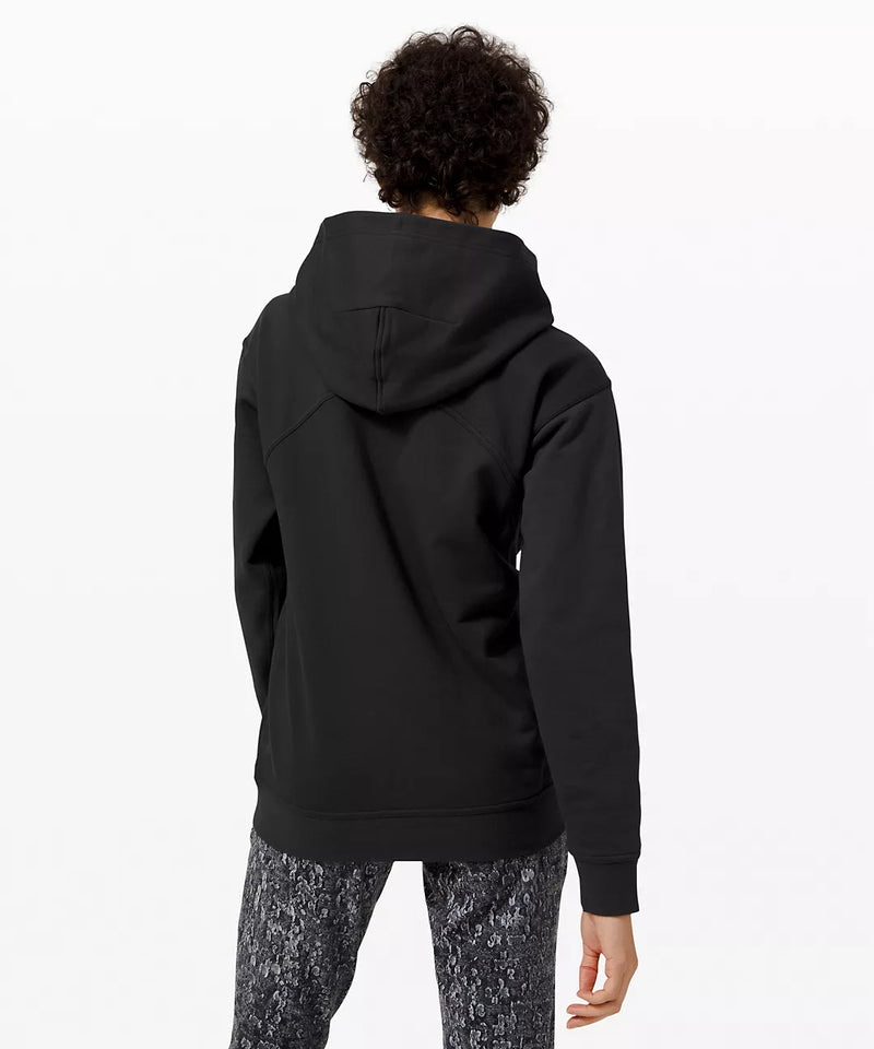 SUDADERA CON GORRO NEGRA TERRY