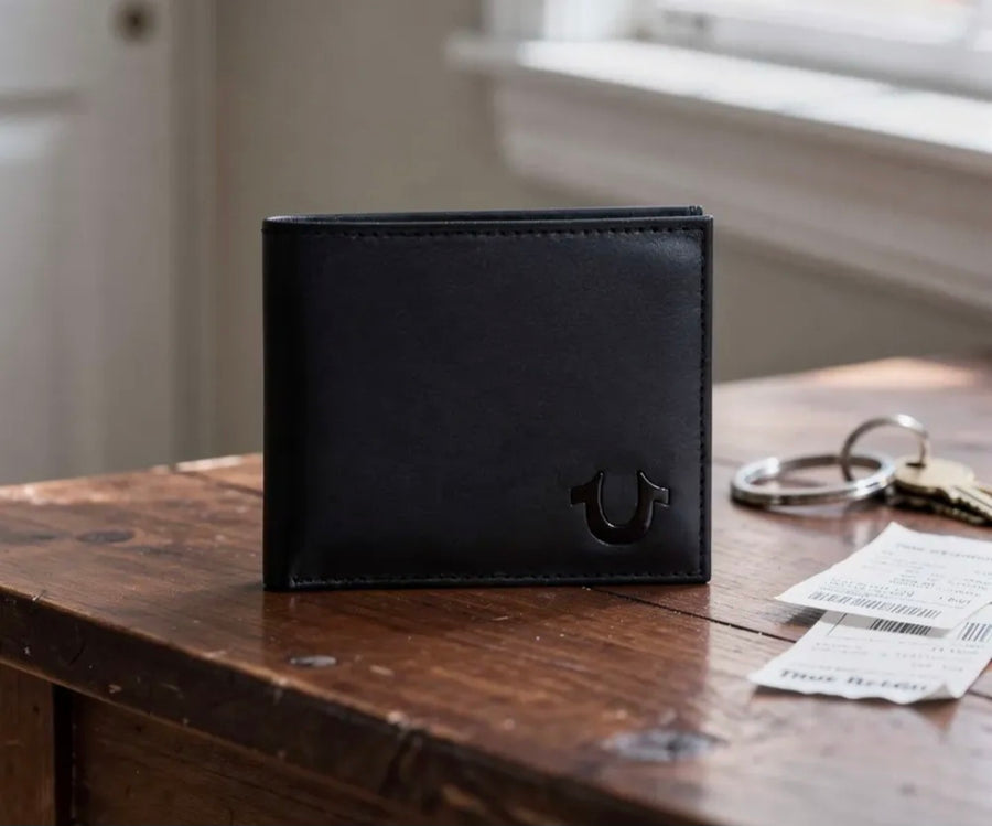 CARTERA NEGRA BIFOLD ESPUELA NEGRA