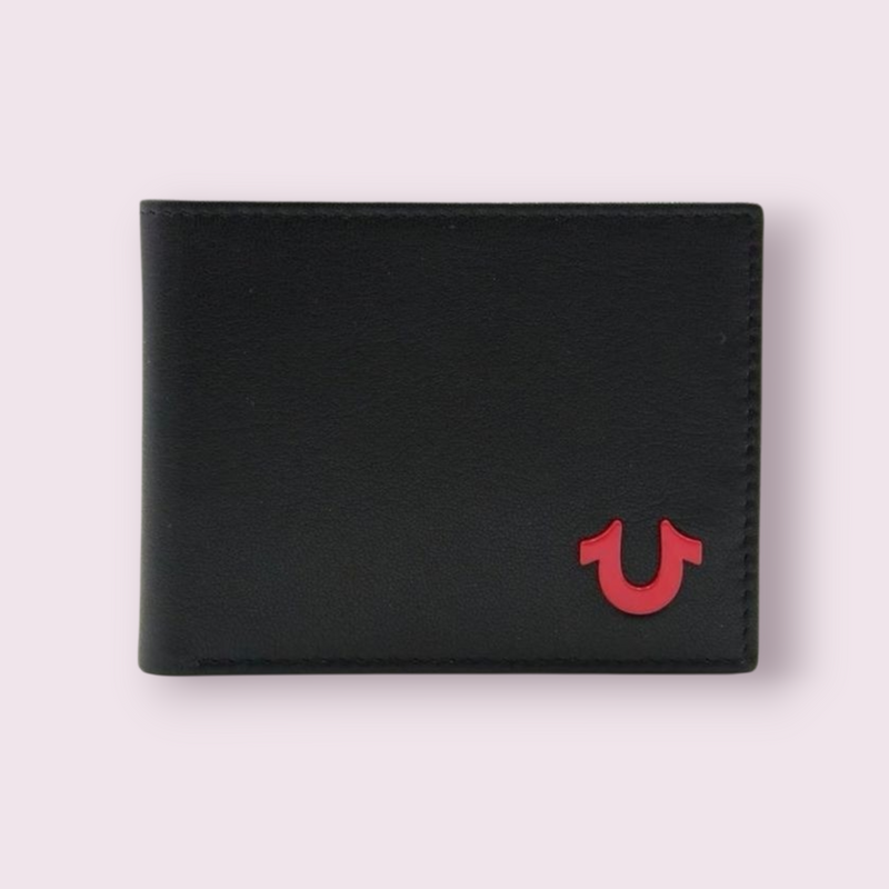 CARTERA NEGRA FRENCH CON VIVOS ROJOS